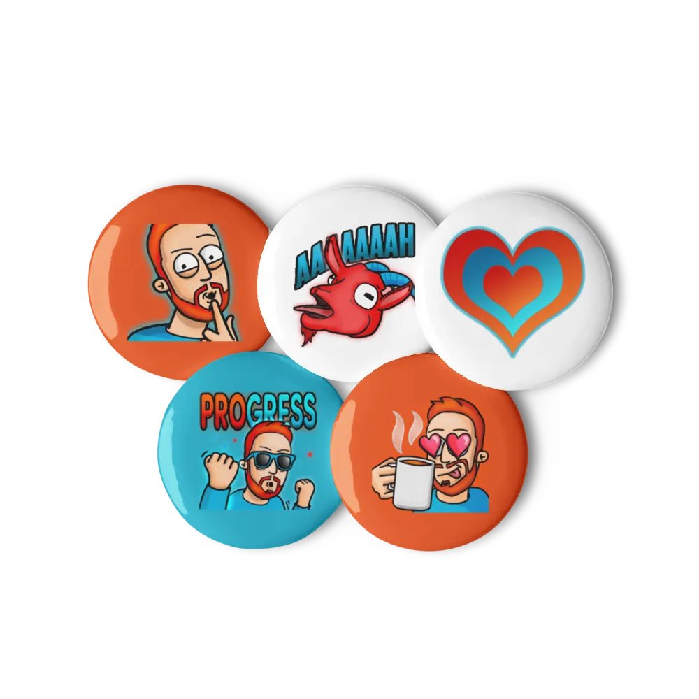Emote Pin Badges product image (1)