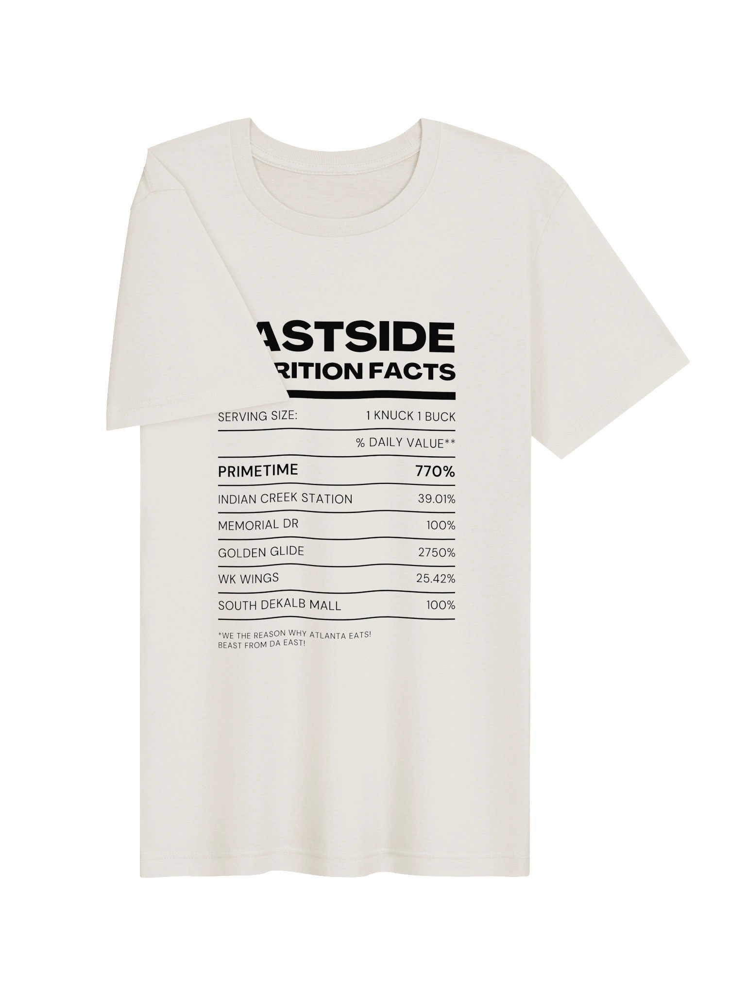 Nutrition Facts Eastside T-Shirt product image (23)