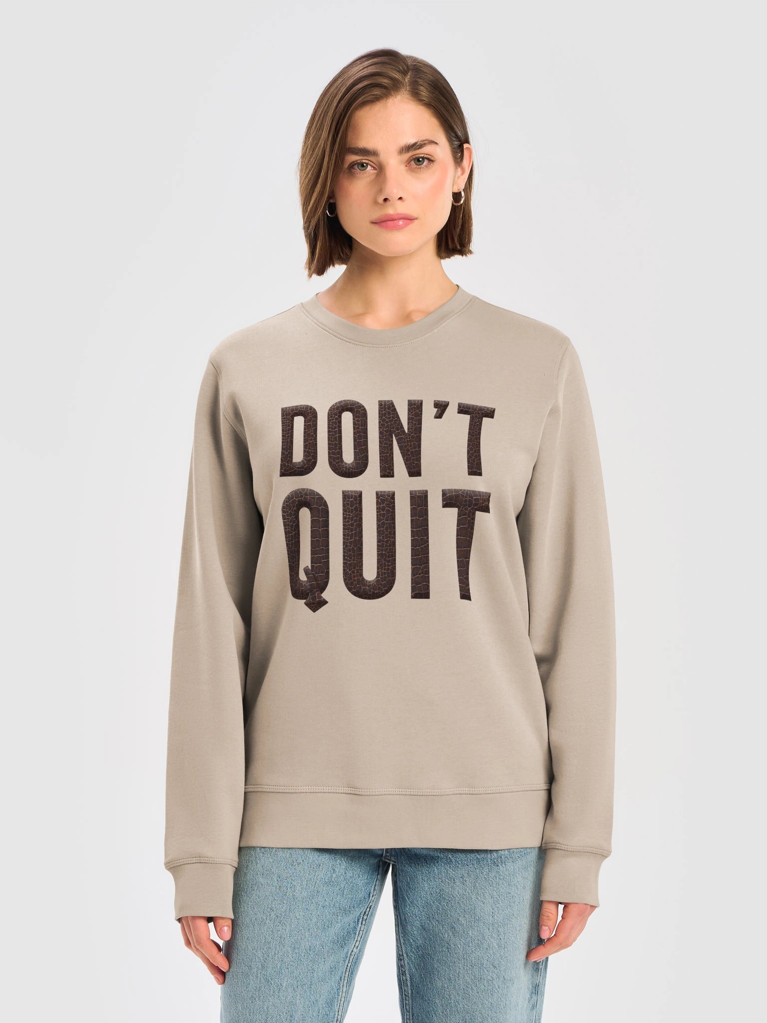 Don't Quit - Cracked Motivation Organic Sweatshirt product image (5)