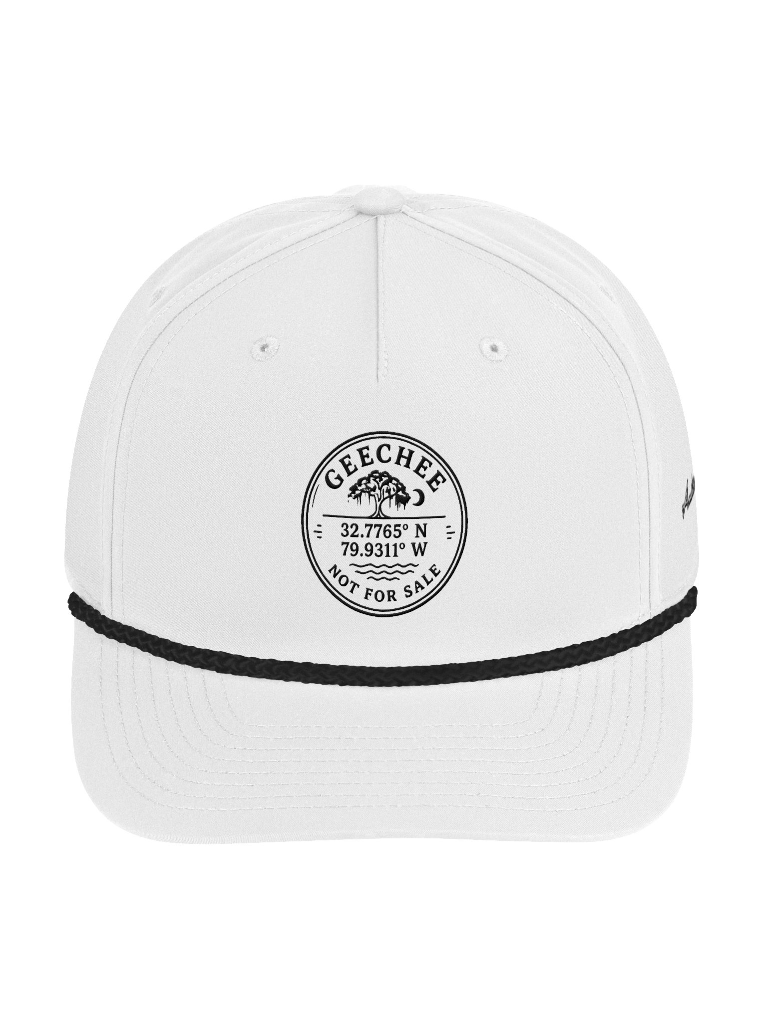 White GN4S Richardson Five-Panel Classic Rope Cap product image (1)