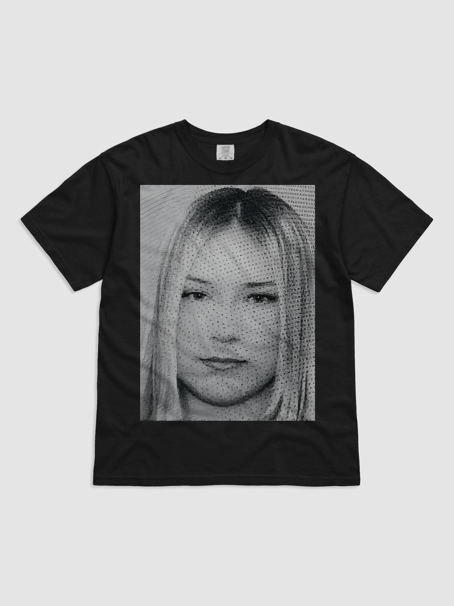 mugshot - blk/wht tee product image (1)