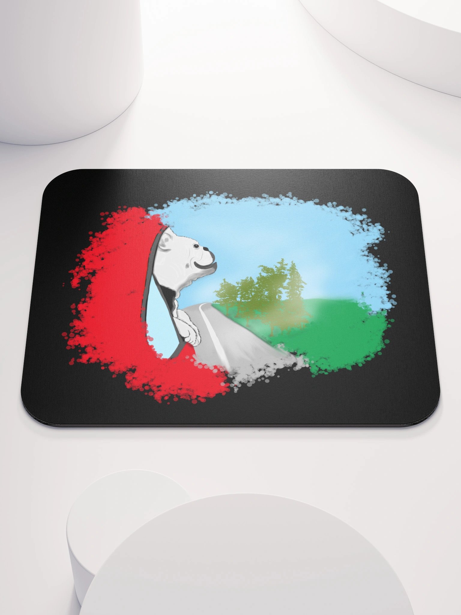 "Dog looking out car window" Classic Mouse Pad product image (4)