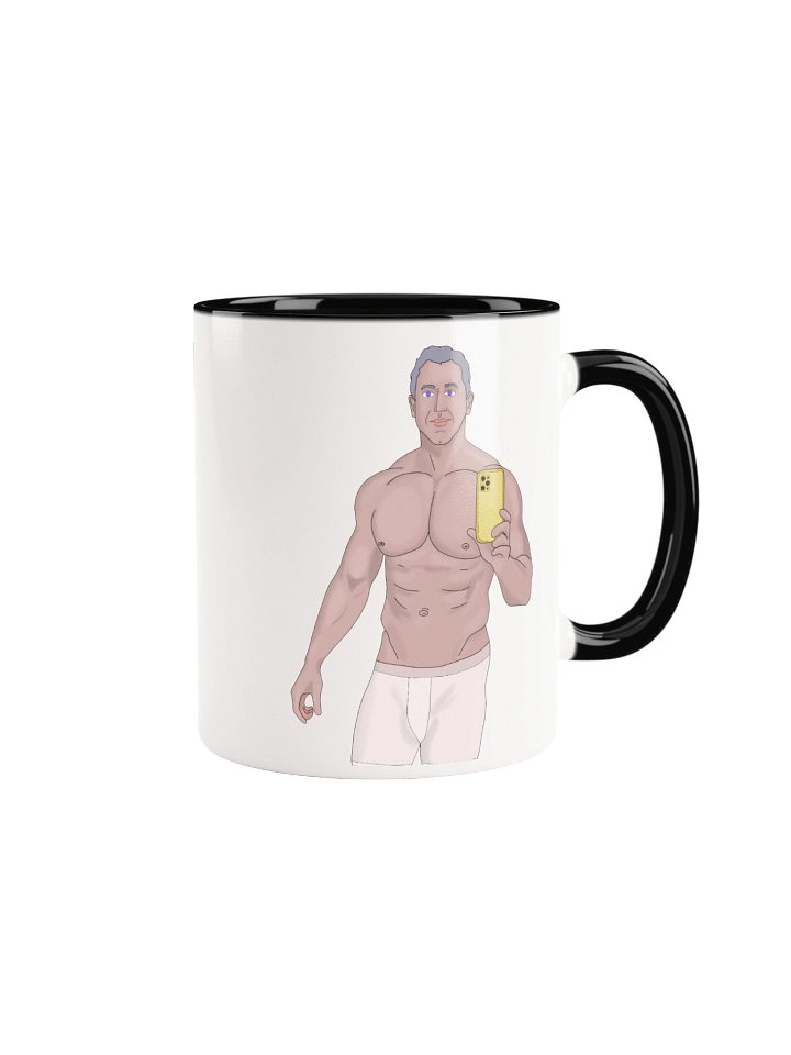 Gym Daddy Mirror Selfie Two-Tone Ceramic Mug product image (6)