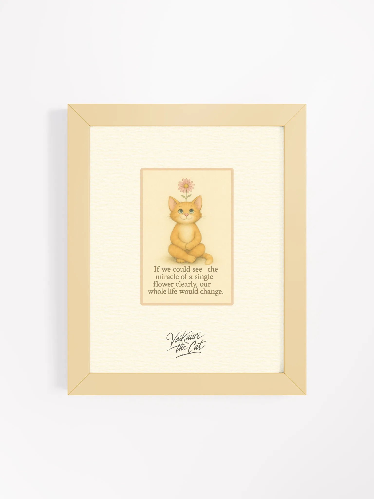 Miracle of a Single Flower Vaikauri Framed Artprint product image (7)