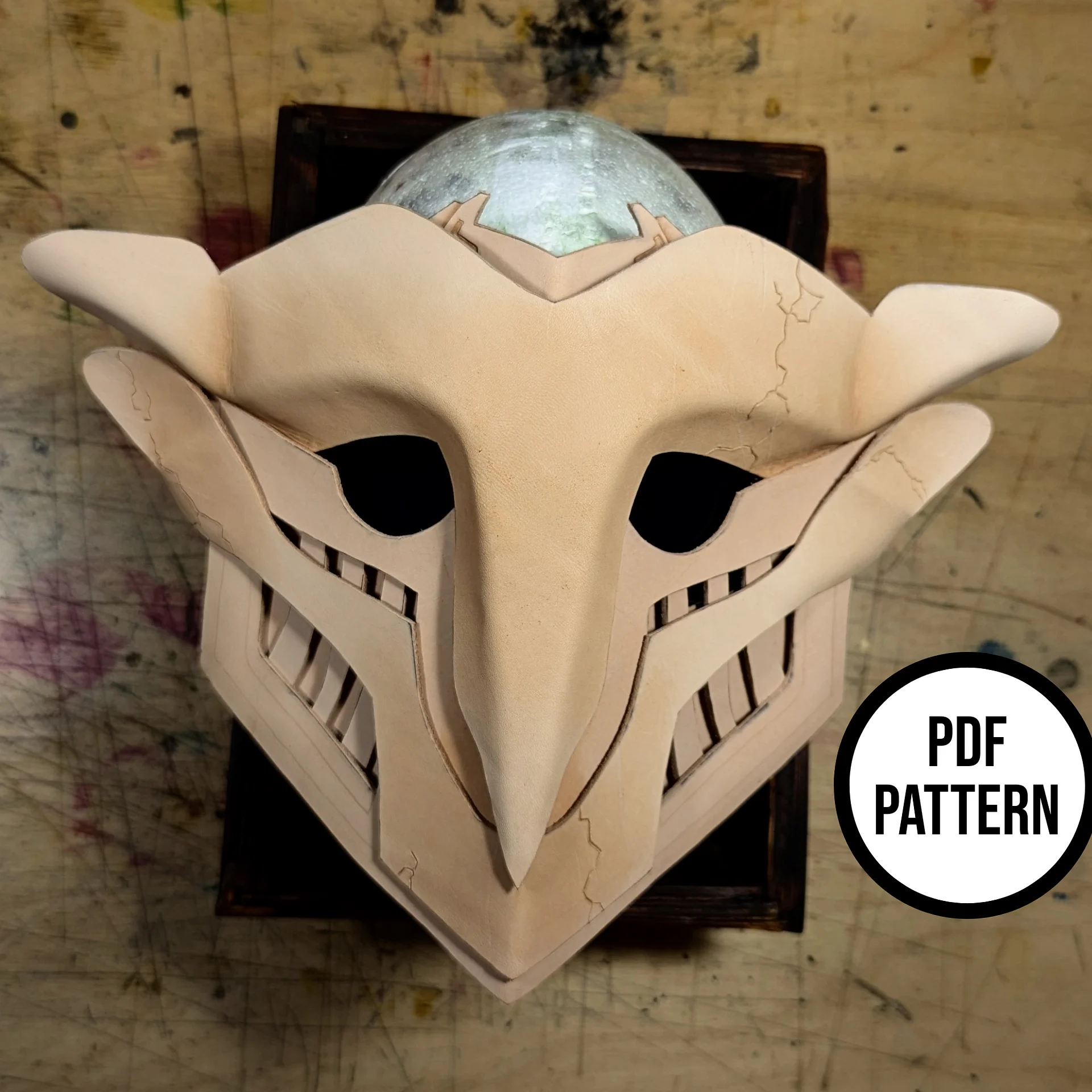 Ekko Mask Pattern from Arcane - PDF Pattern for Leather product image (6)