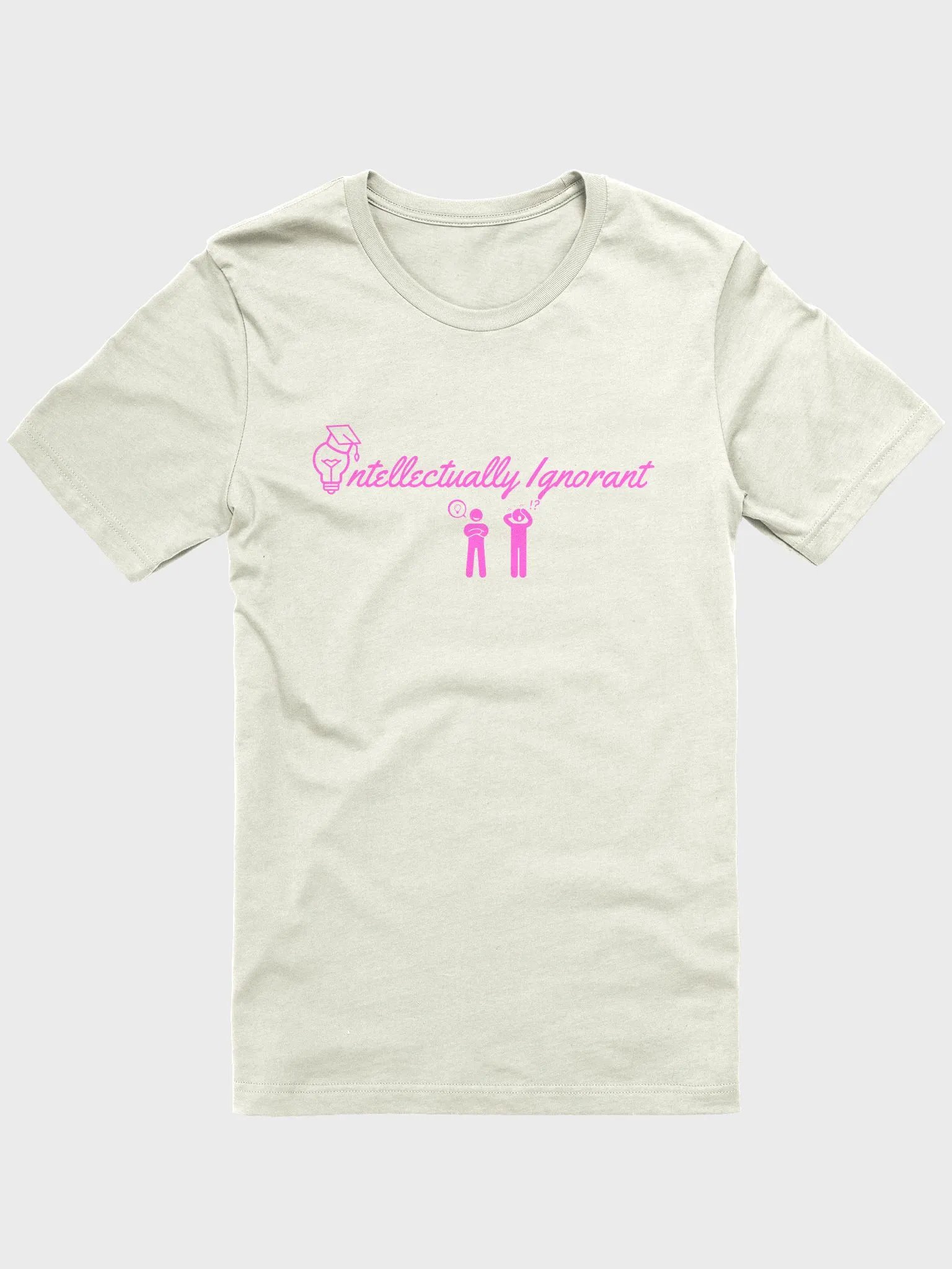 Intellectually Ignorant (PINK LOGO) Soft style T shirt product image (3)