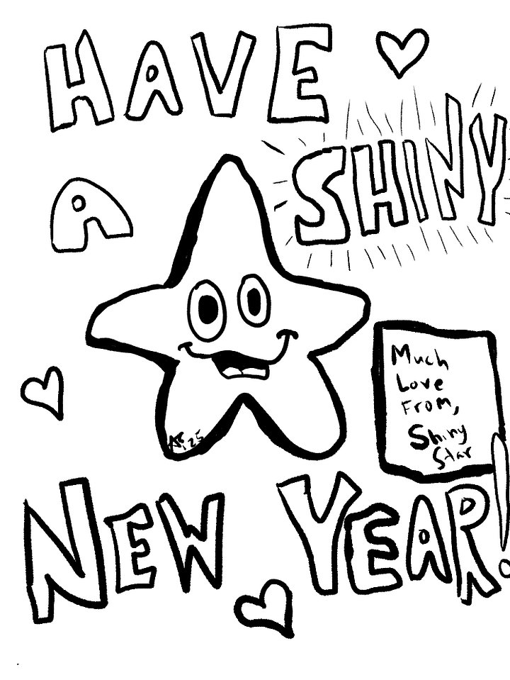 New Years Eve 2025 Coloring Page product image (1)