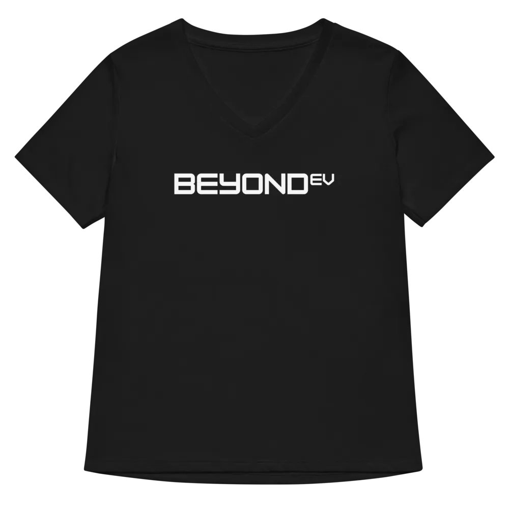 Womens Designer V-Neck - White Logo product image (5)