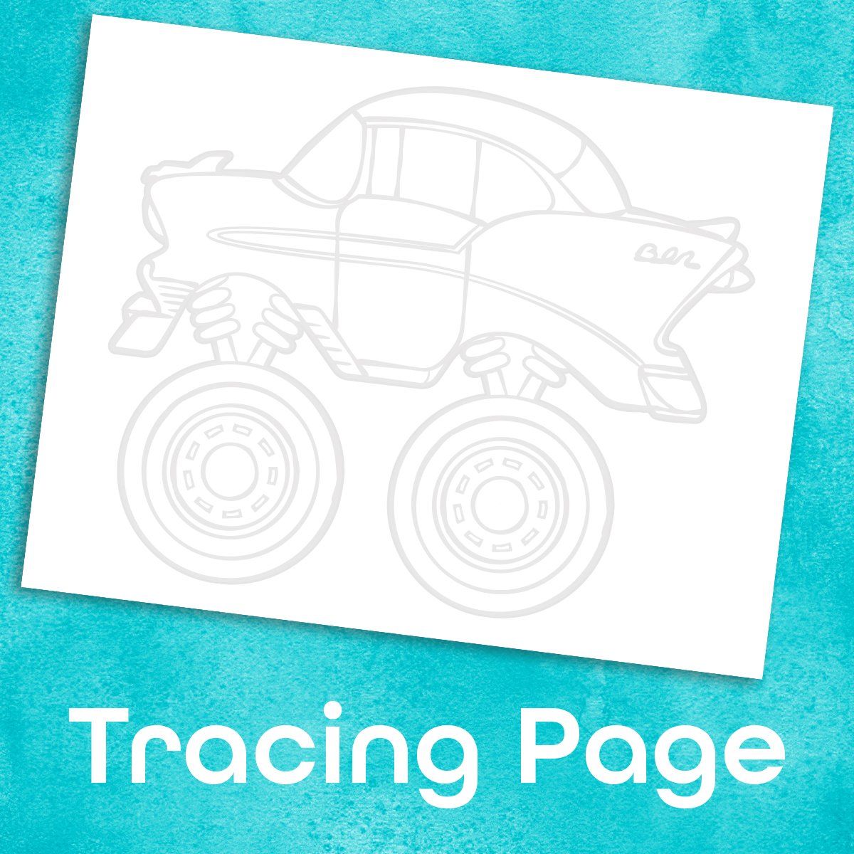 Classic Car Coloring Page product image (5)