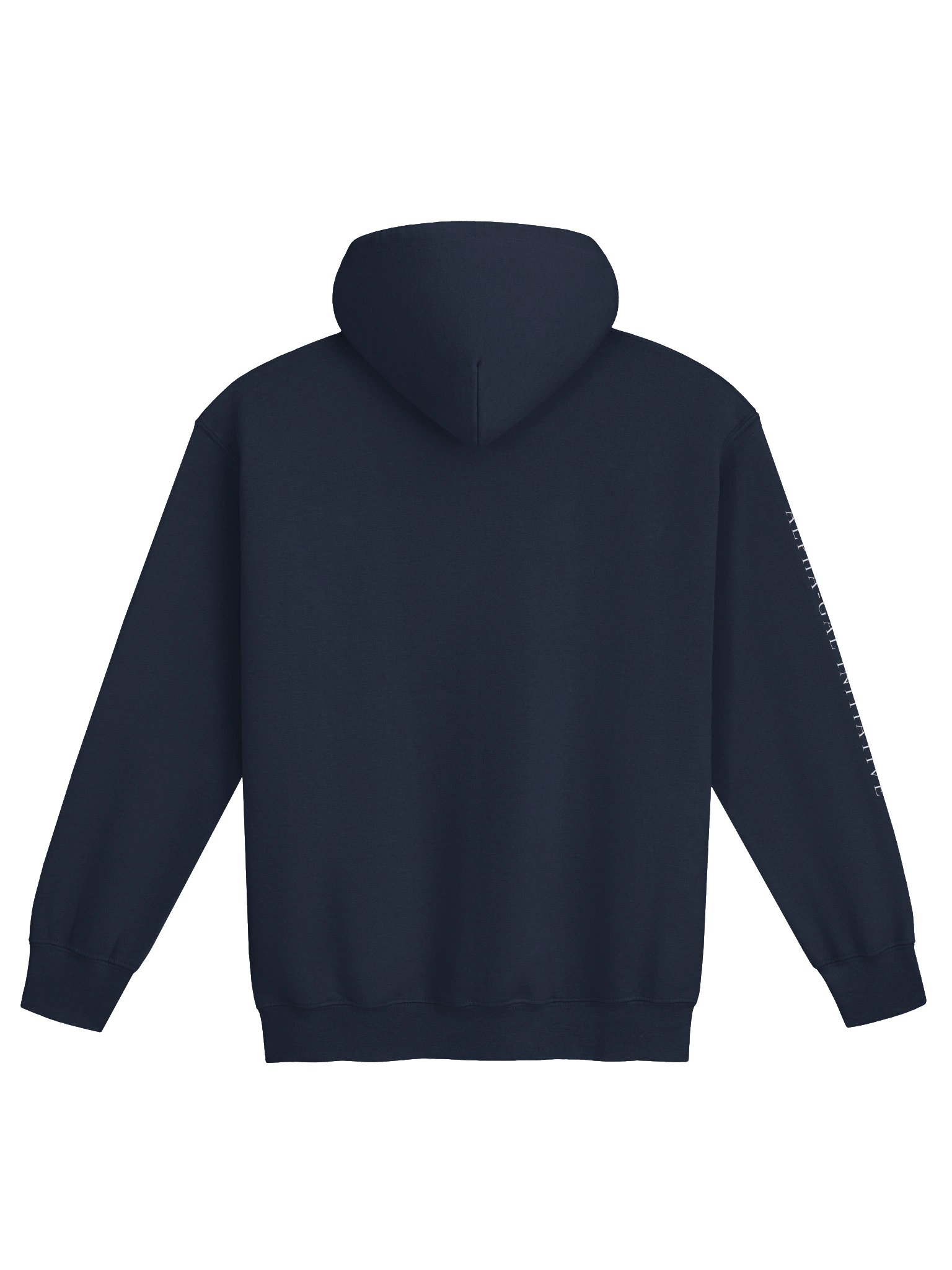 Navy / White Unisex Zipper Hoodie product image (2)