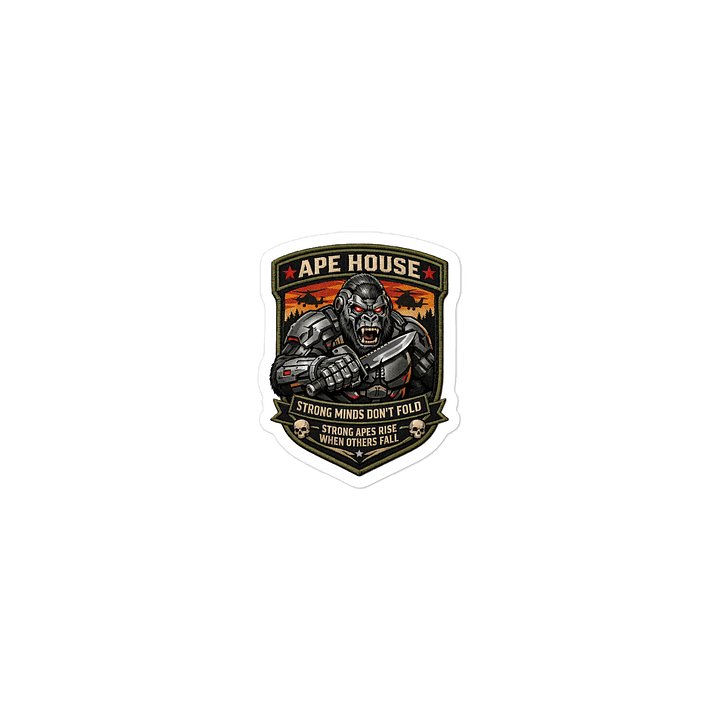Ape House – Strong Minds Don’t Fold Sticker product image (2)