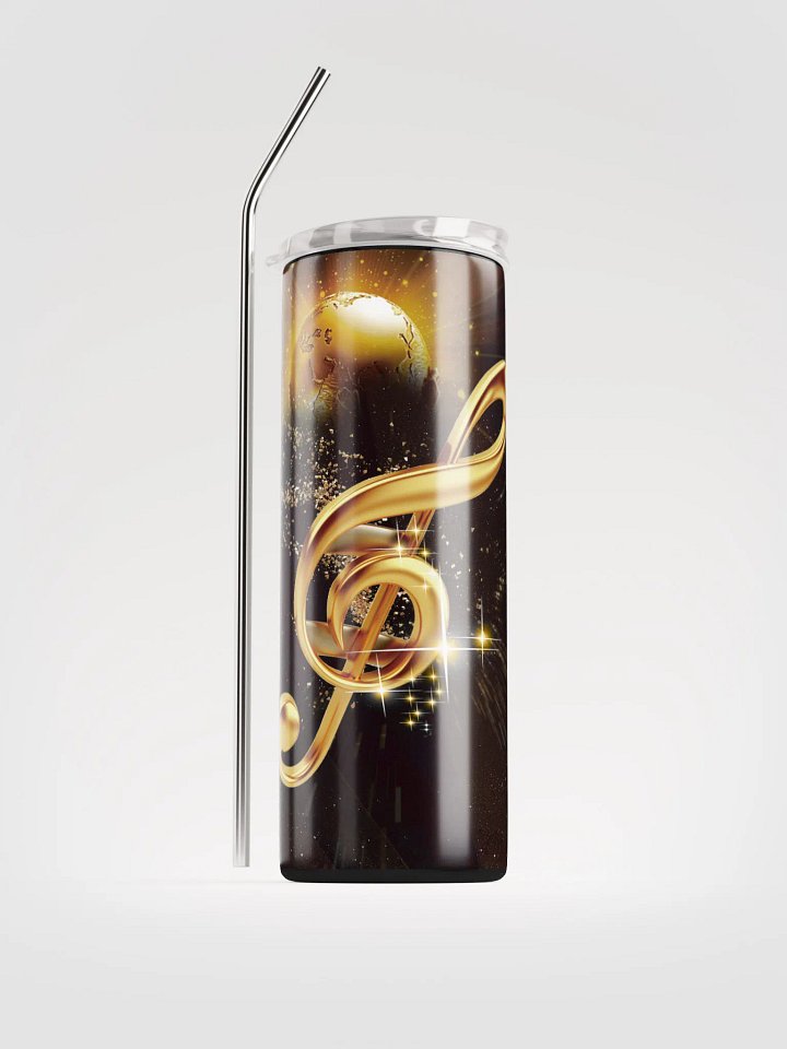 3D Golden Music Tumbler product image (1)