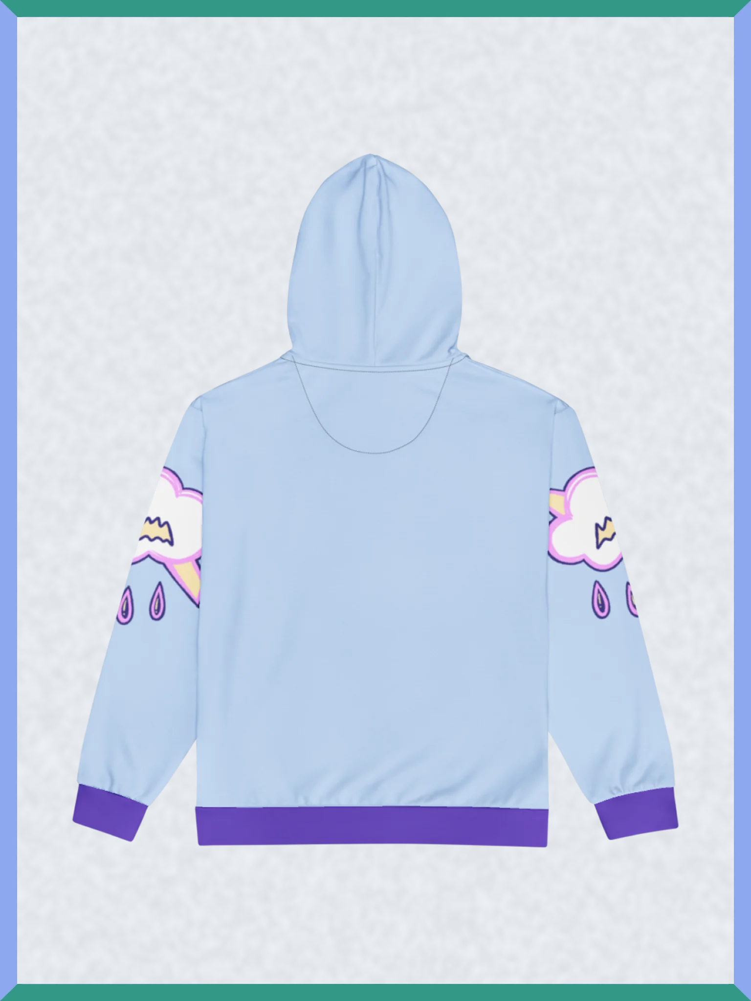 Baby Rage Pink Trim Pocket - Zipper Hoodie product image (2)