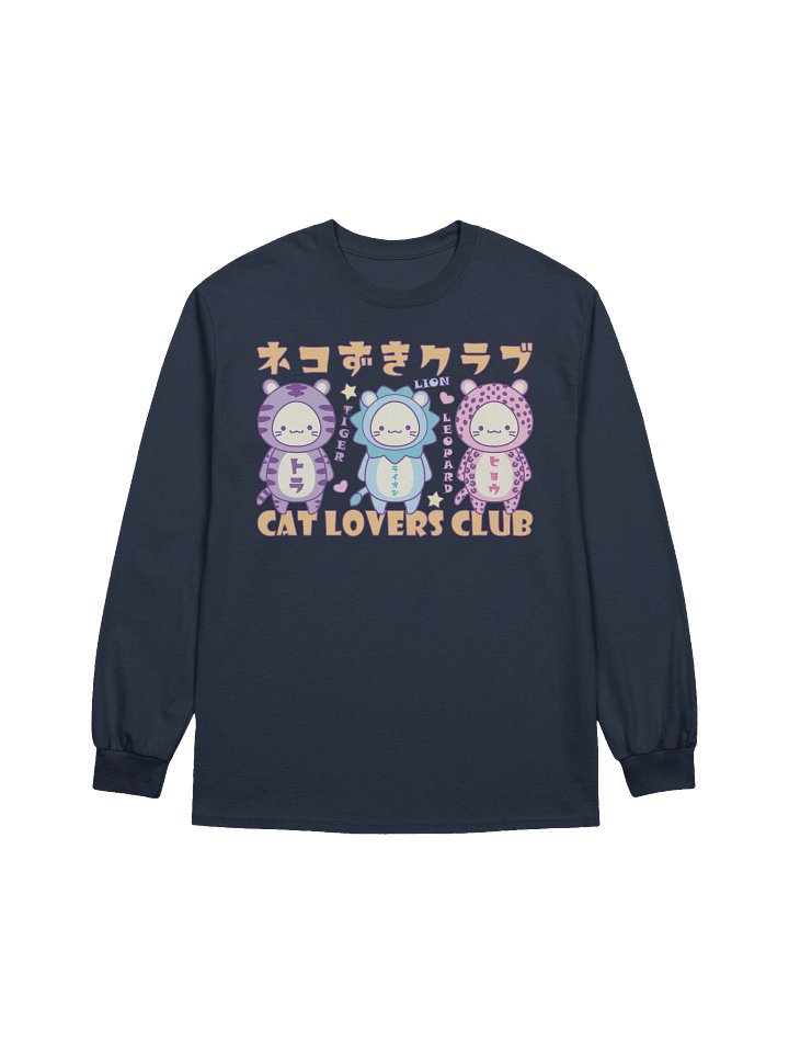 CAT LOVERS CLUB 2 - Unisex Adult Long Sleeve T-shirt product image (1)