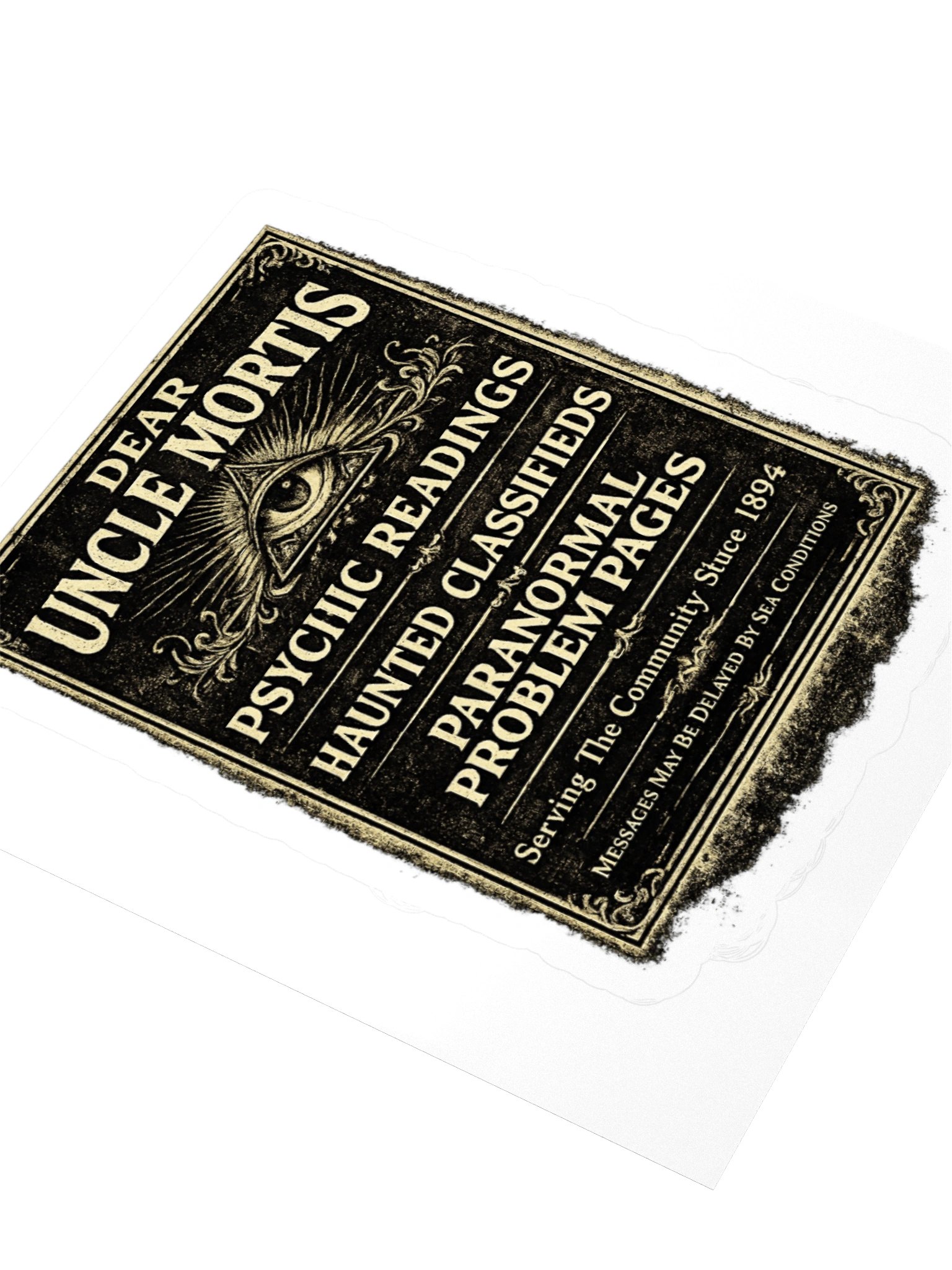 Dear Uncle Mortis | Paranormal Problem Pages Sticker product image (3)