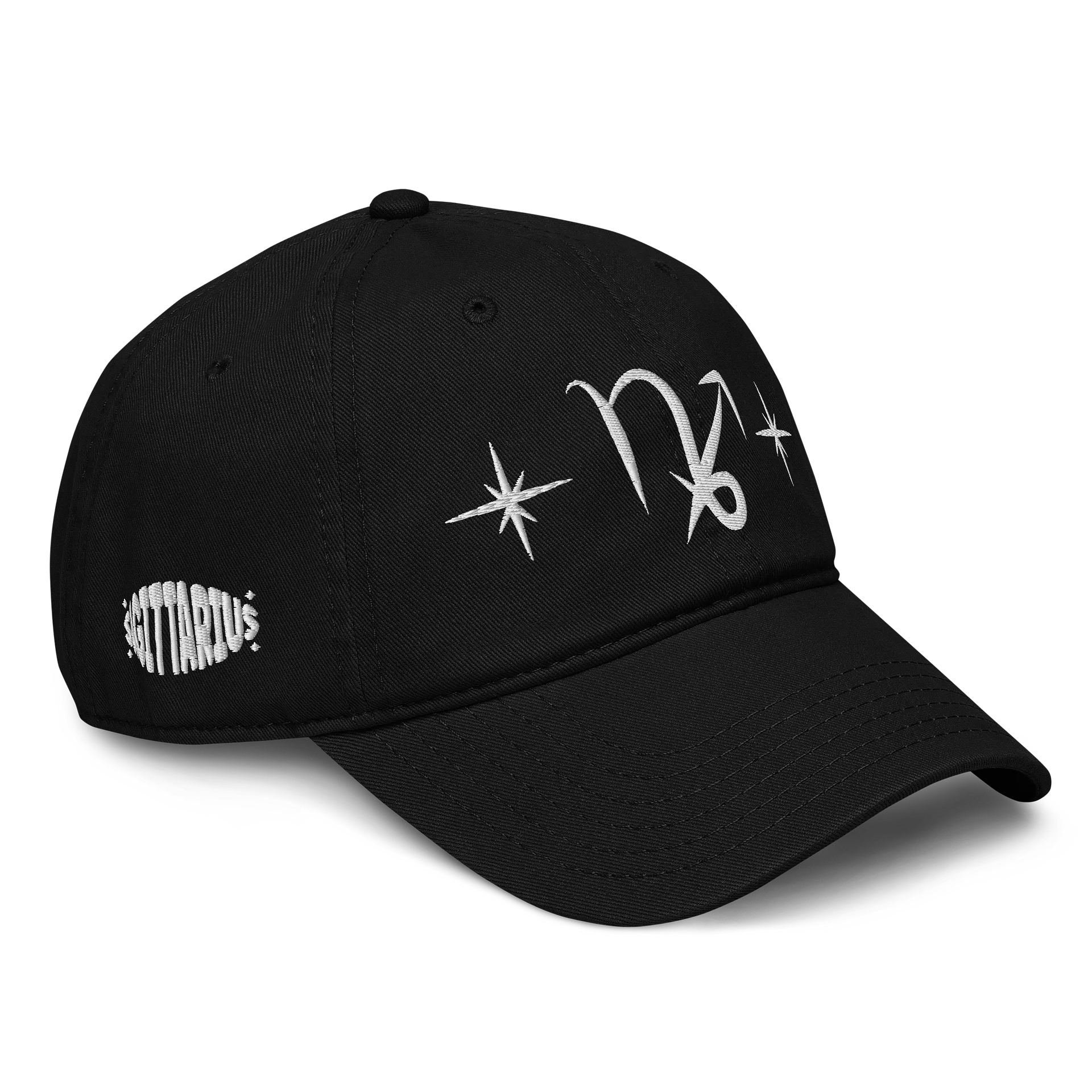 sagittarius-capricorn cusp dad hat (white) product image (3)