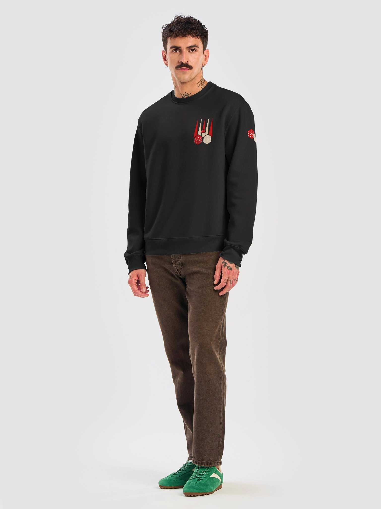 Backgammon Dice Graphic Oversized Sweatshirt product image (4)