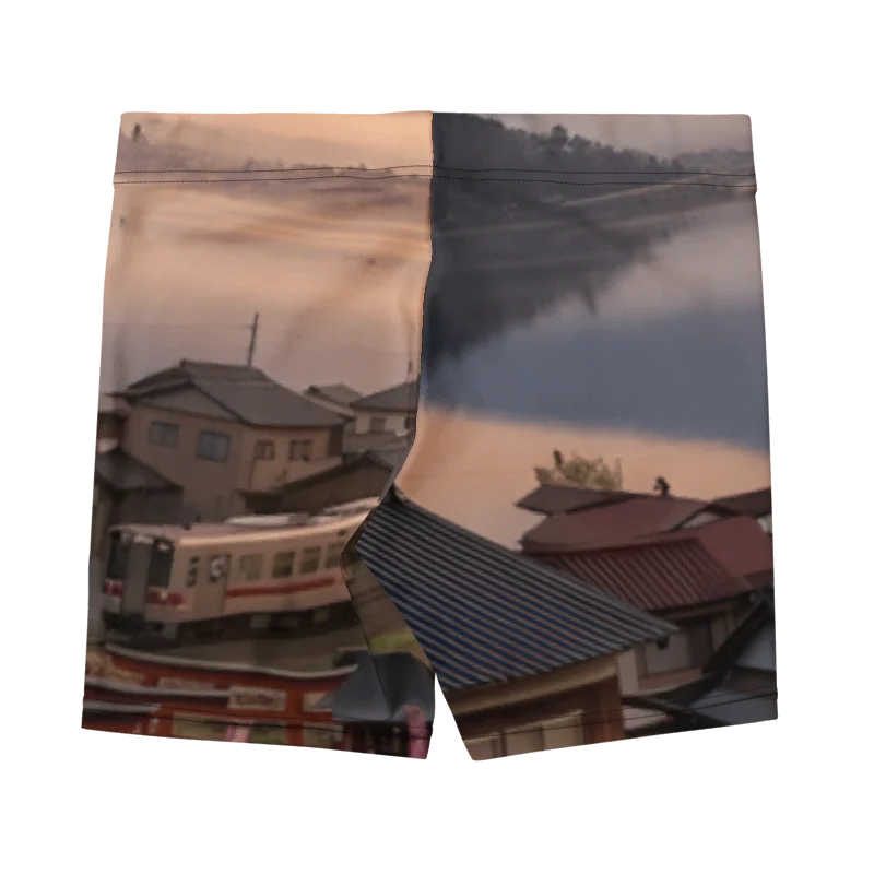 Mount Fuji Graphic Bike Shorts | Stretchy Activewear product image (2)