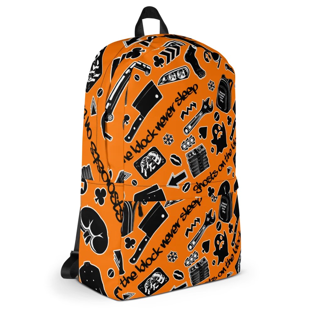 A8M - Ghosts On The Block Never Sleep Bookbag (Black October) product image (9)