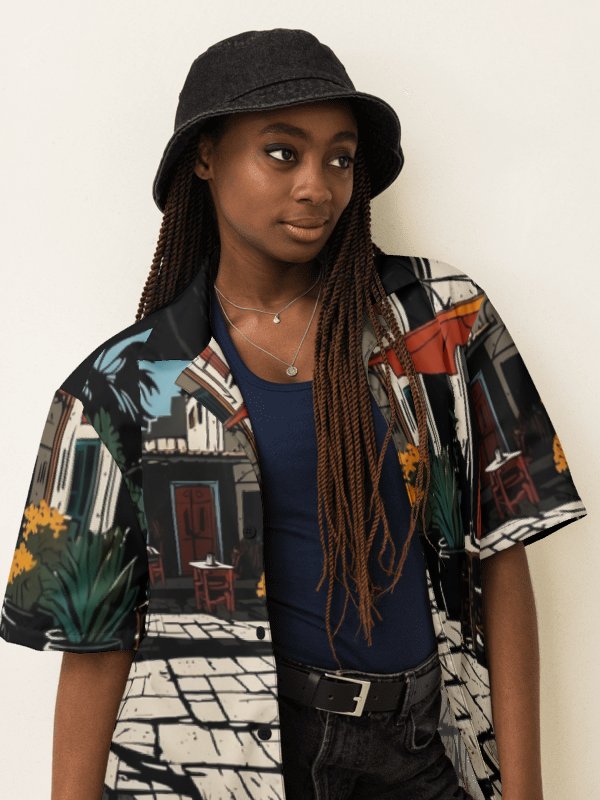 Sunlit Alley Hawaiian Shirt product image (4)