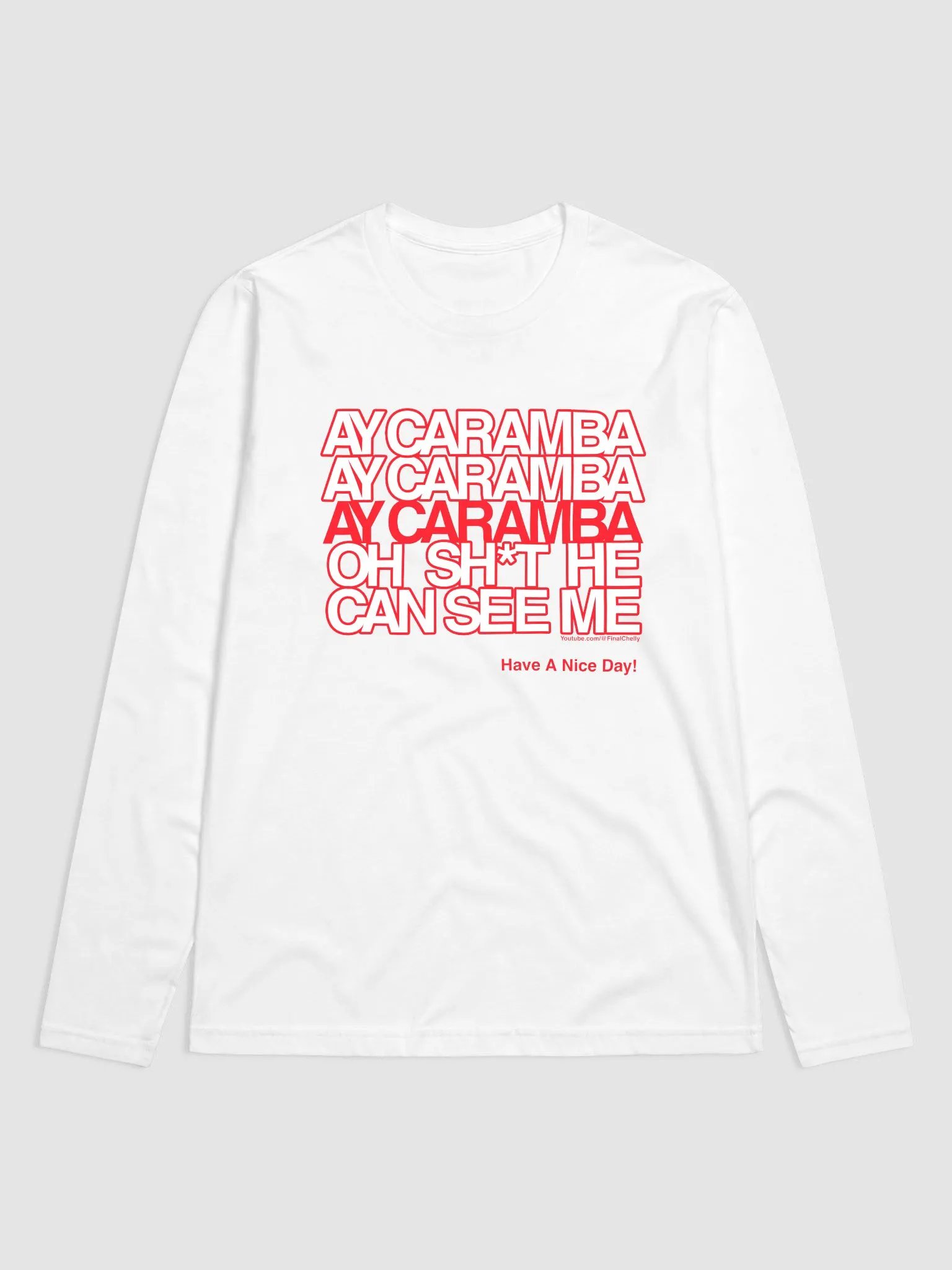 Ay Caramba Premium Fitted Printed Long Sleeve product image (1)