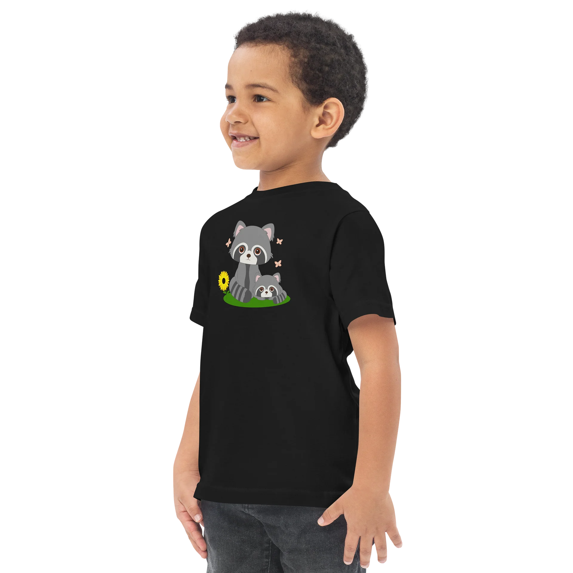 Woodland Families Raccoon Toddler Jersey T-Shirt product image (7)