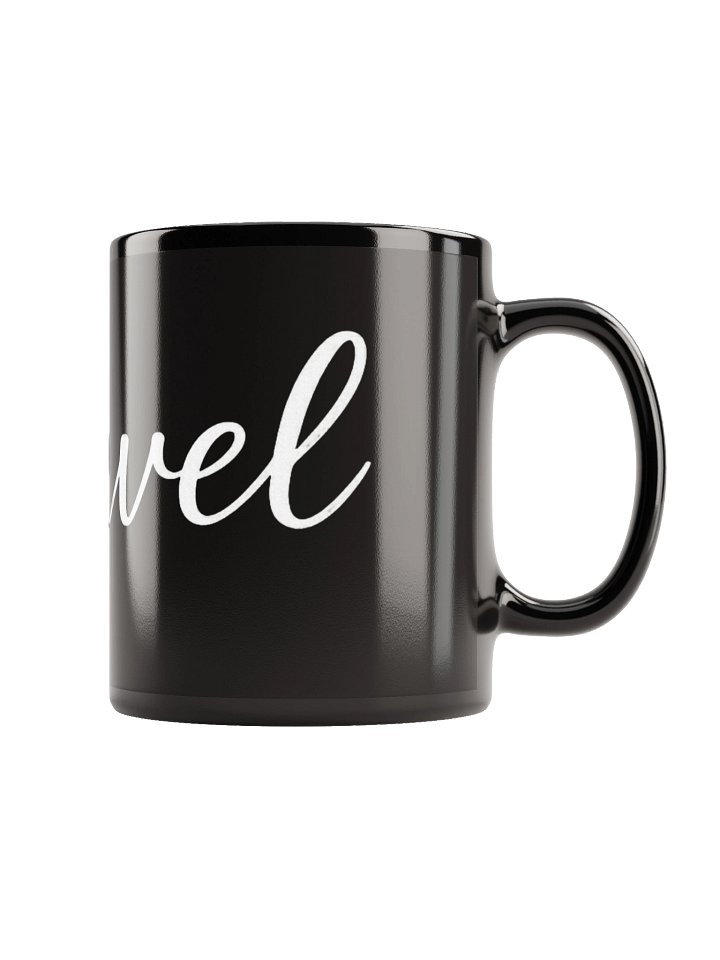 One-Word Mug Black: unravel product image (1)