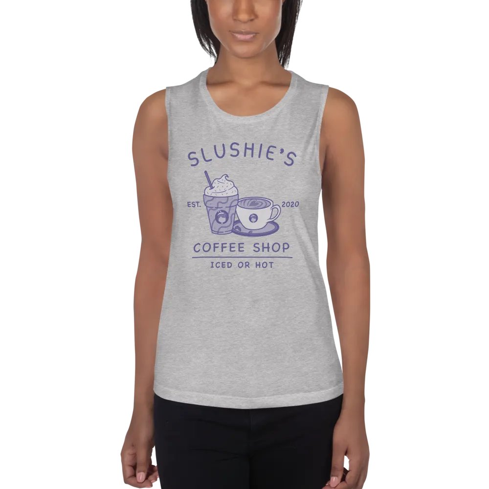 Slushie's Coffee Shop (Purple) | Women's Muscle Tank product image (2)