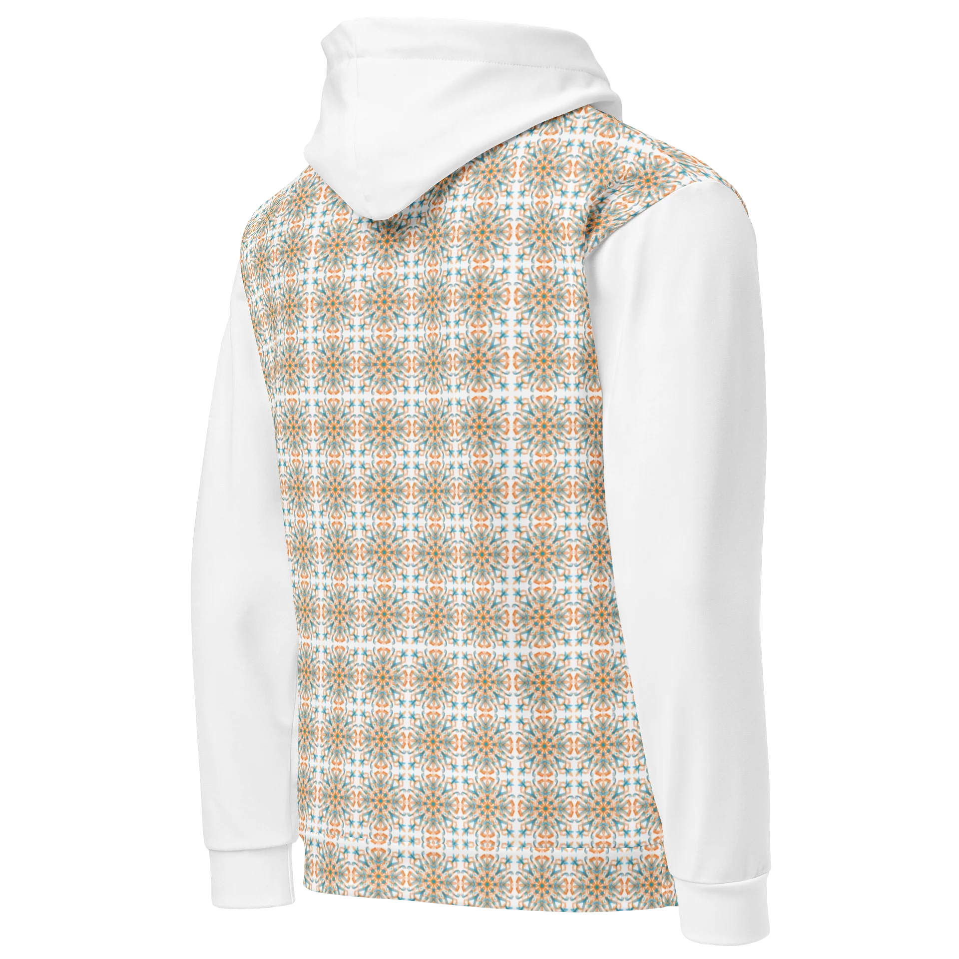 Sunset Kaleidoscope Unisex Hoodie (White) product image (9)