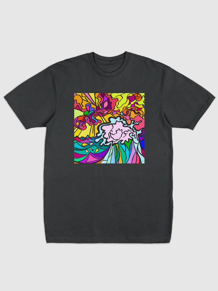 Vibrant Swirls Men's Tee – Wave at Sunset product image (1)