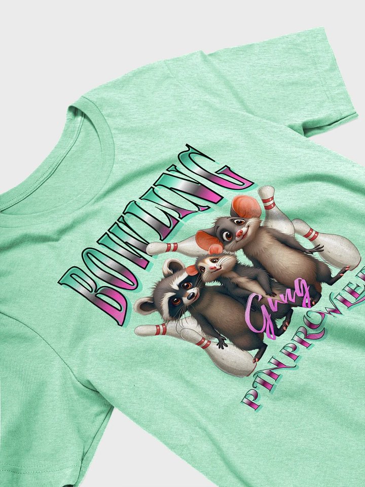 Bowling Gang Pin Prowlers Raccoon Comfort Supersoft T-Shirt product image (2)