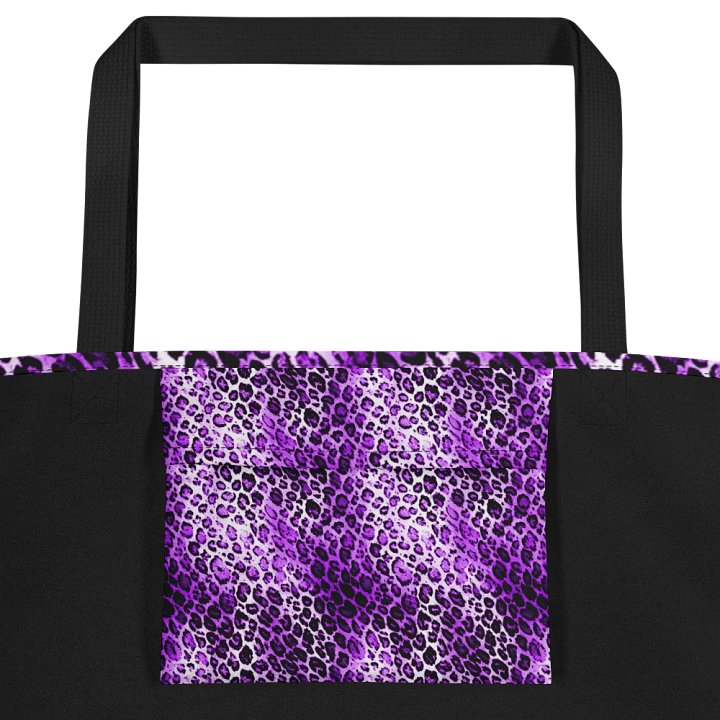 Purple Leopard Pattern Tote Bag product image (2)