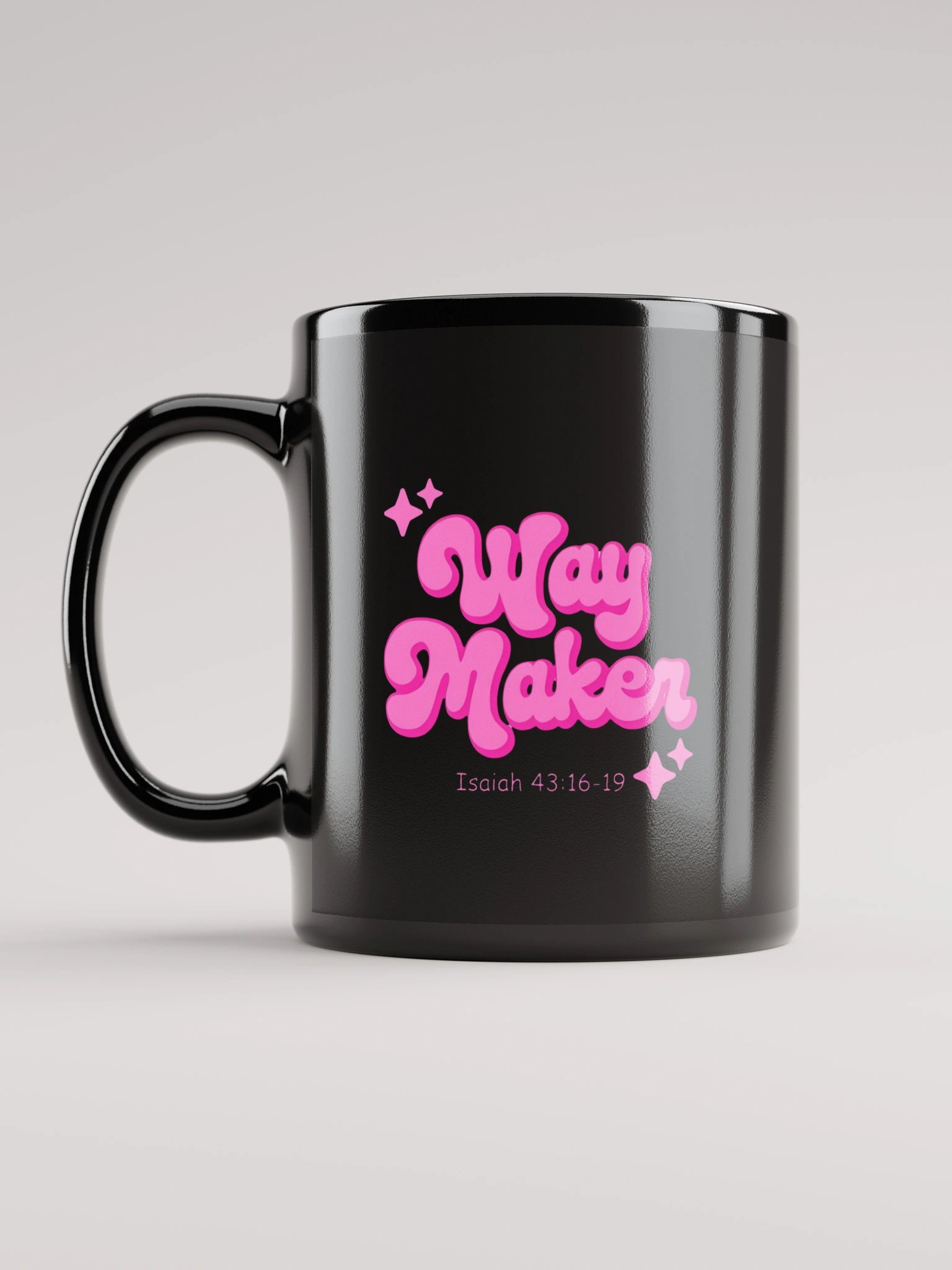 Way Maker Black Glossy Mug product image (11)