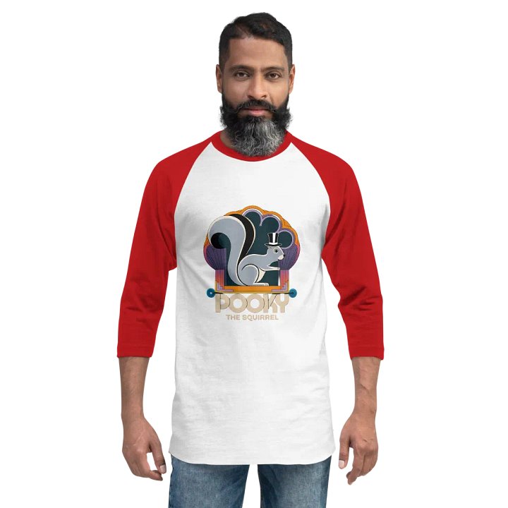 Pooky the Squirrel Stylized Raglan Tee product image (2)