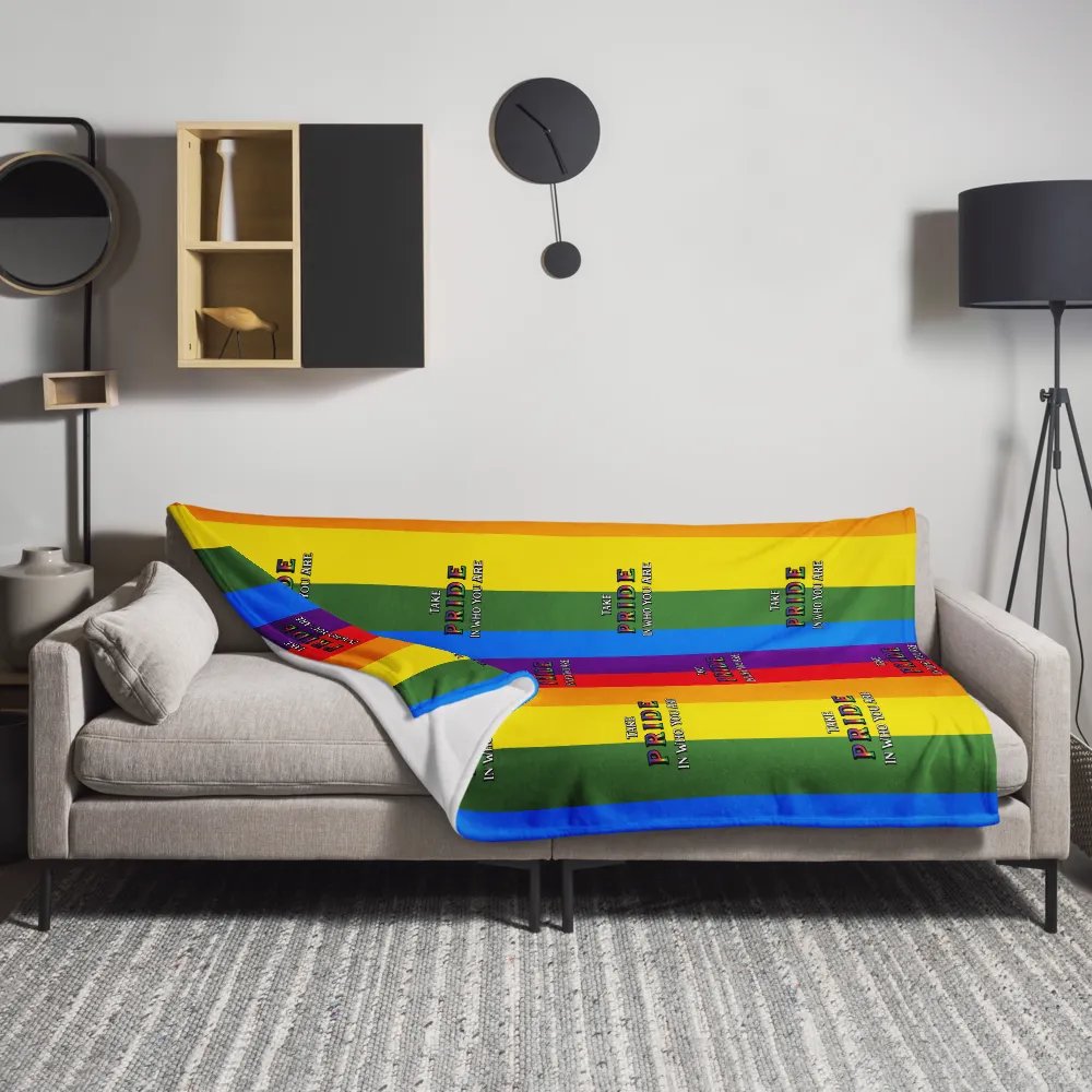 Pride Rainbow Throw Blanket product image (11)