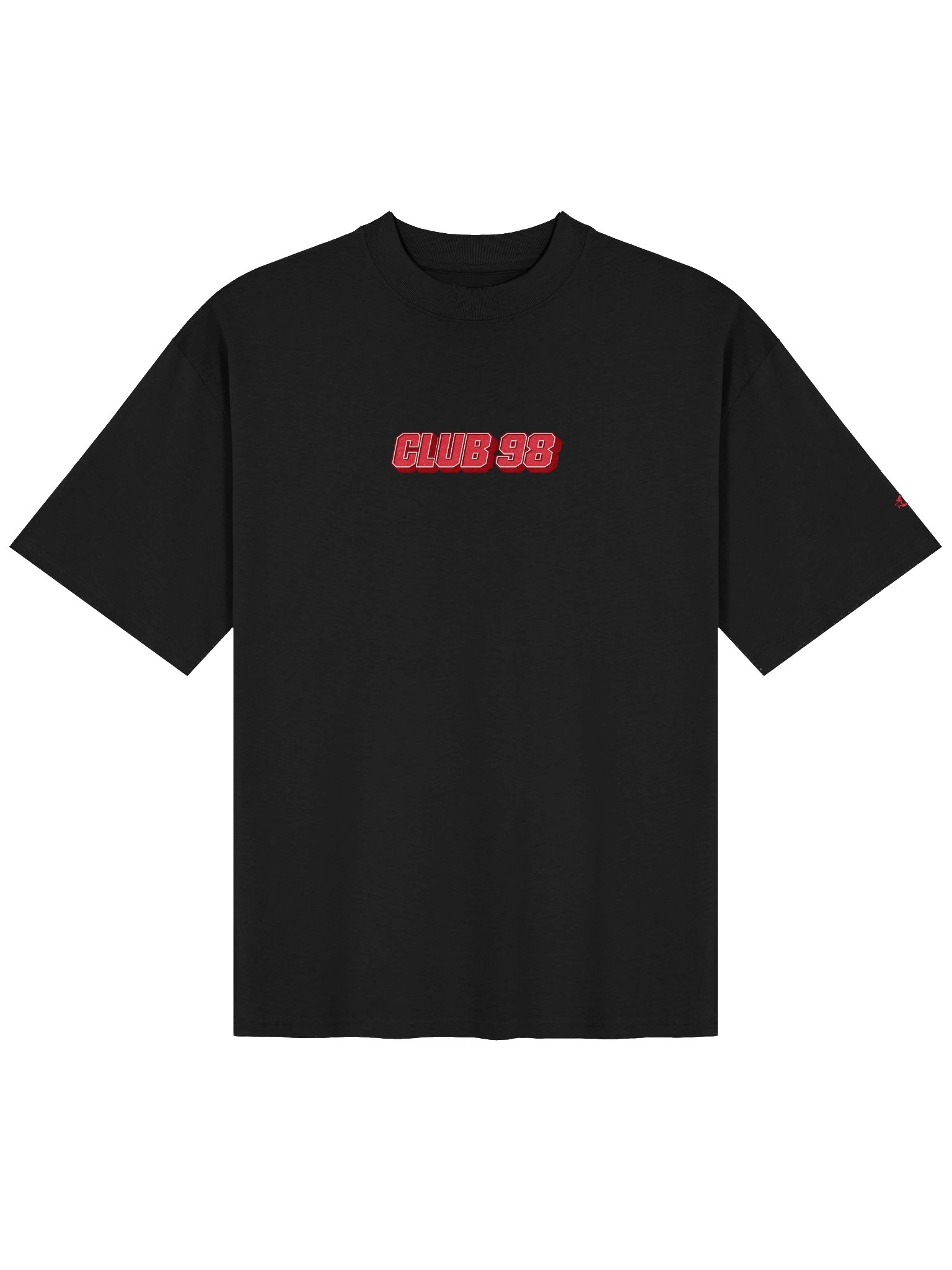 CLUB 98 Red RETRO Oversized Tee product image (1)