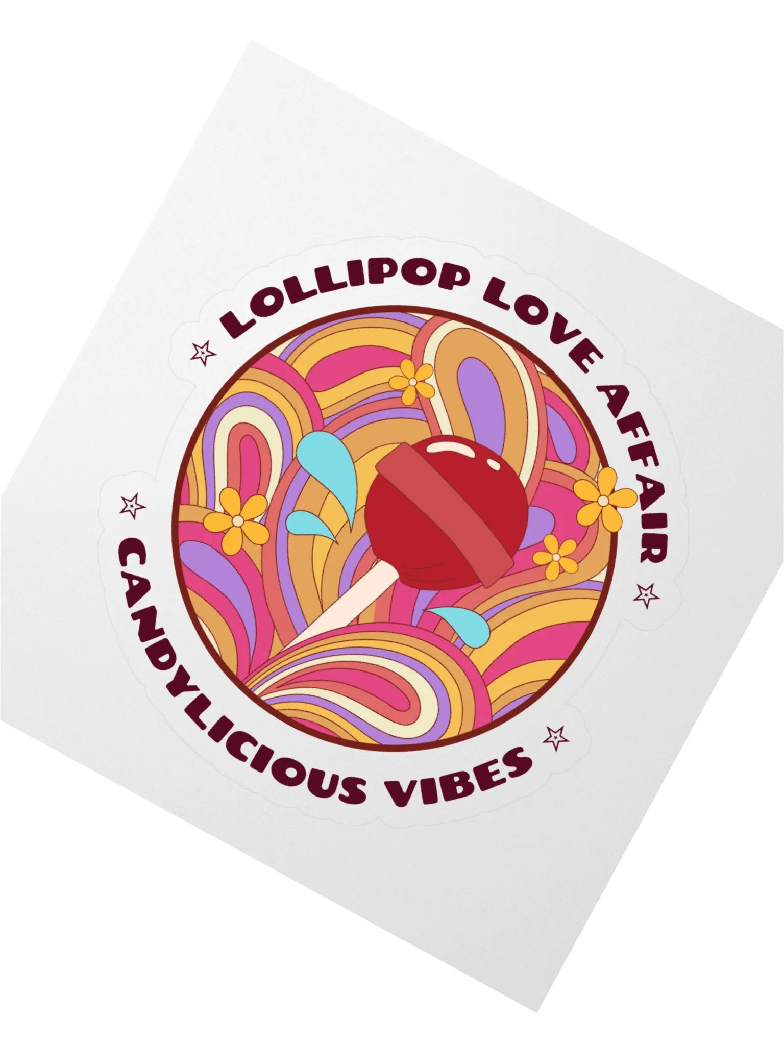 Lollipop Love Affair Kiss Cut Stickers product image (2)