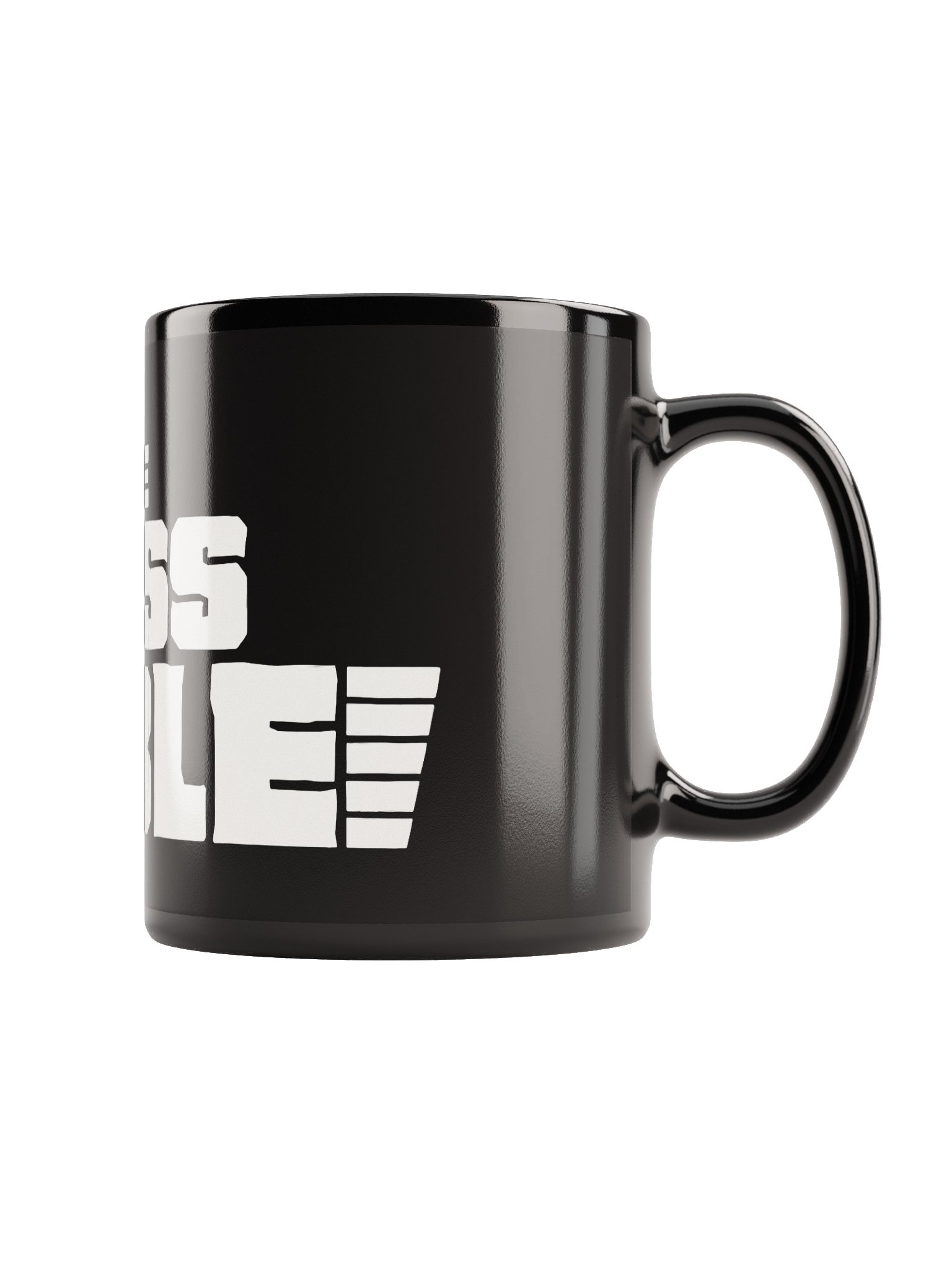 Black Mug with White TMT Banner product image (1)