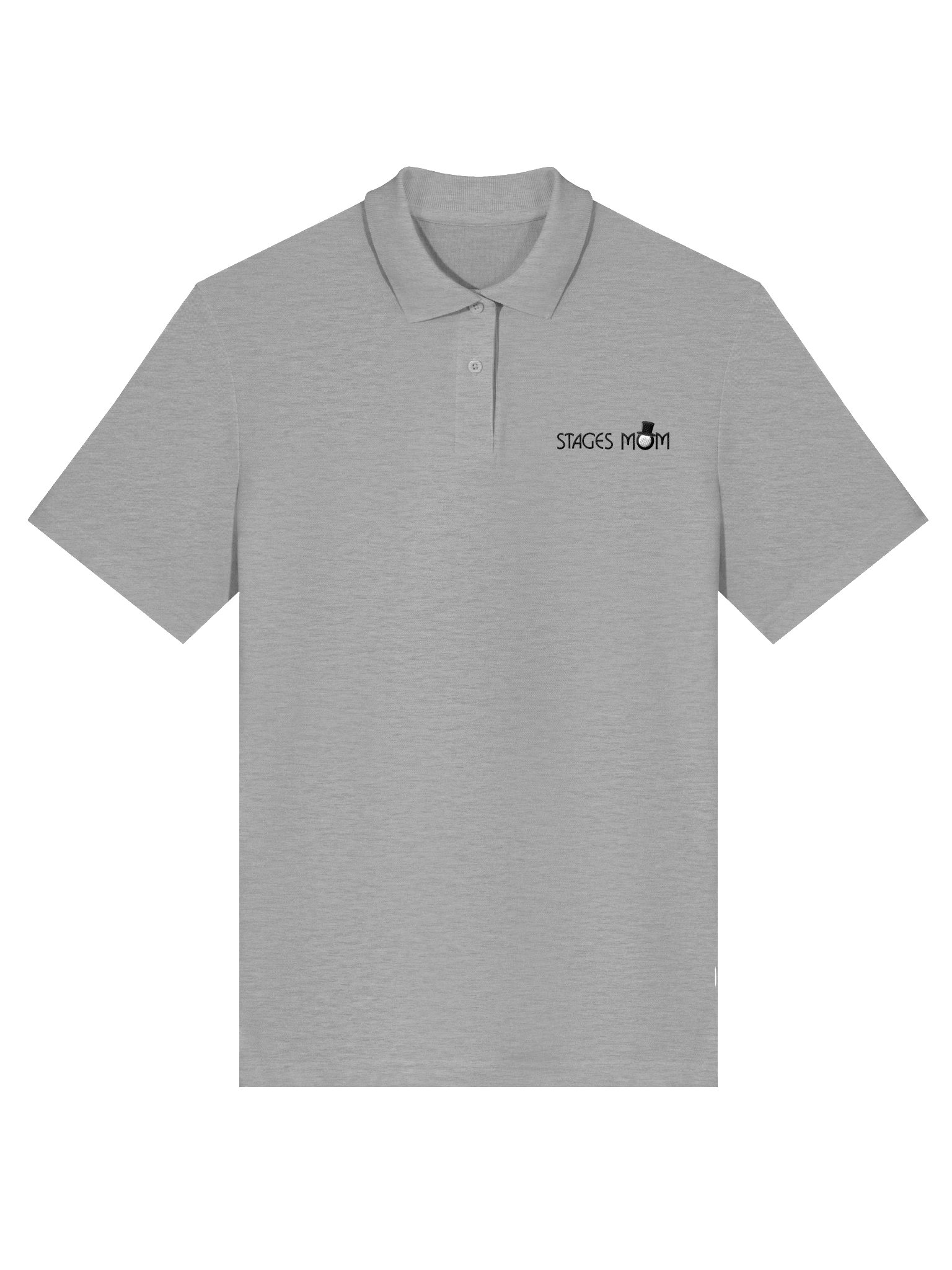 Feminine Polo - Light with Black Embroidered "Stages Mom" product image (1)