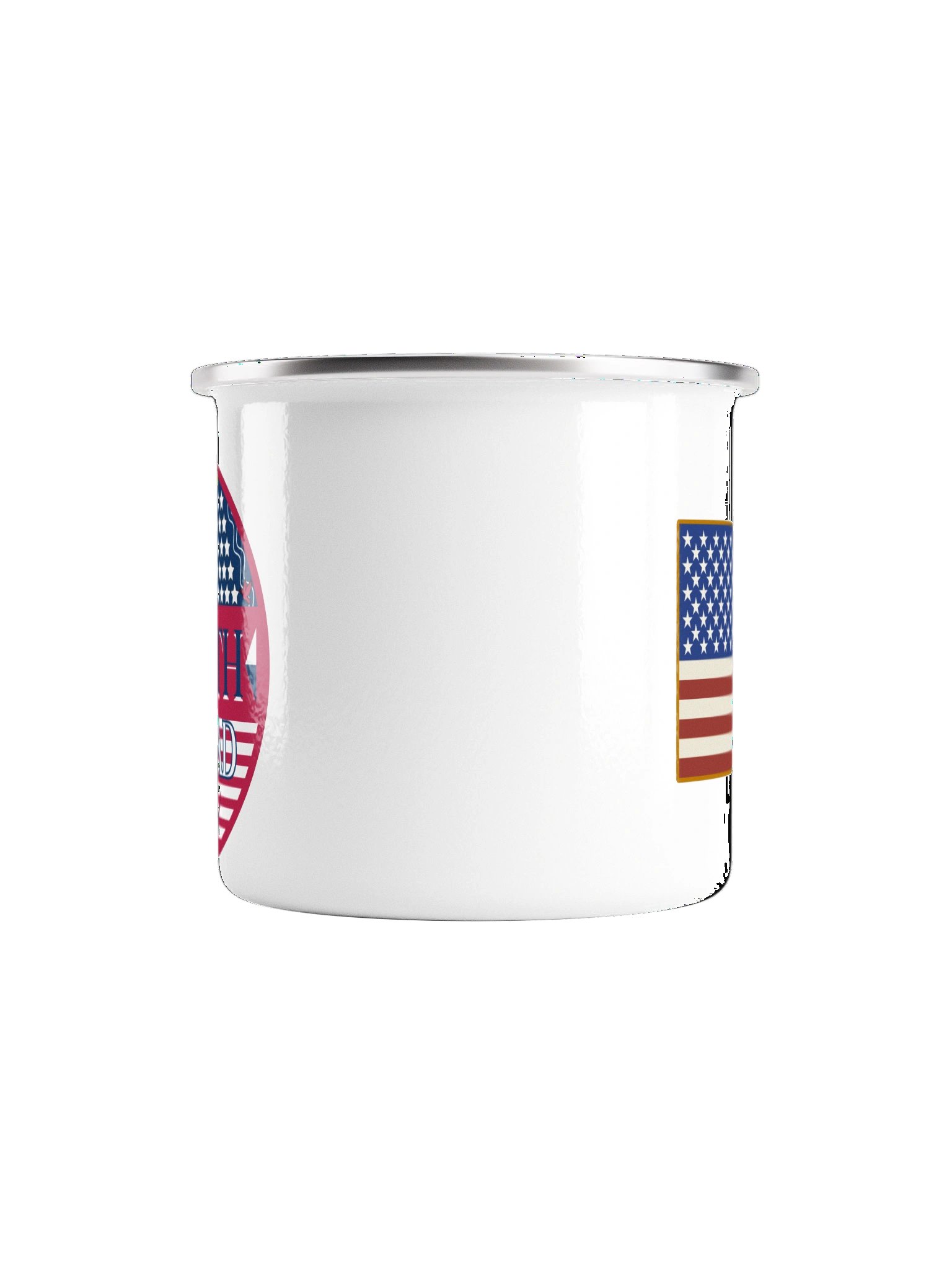 Channel Logo with Flag Enamal Mug - Semiquincentennial Edition product image (2)