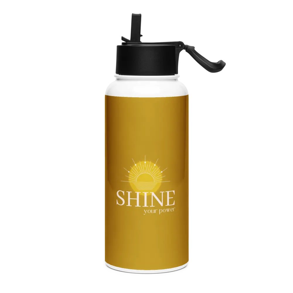 Stainless Steel Water Bottle with a Straw Lid SWFB0110 product image (1)