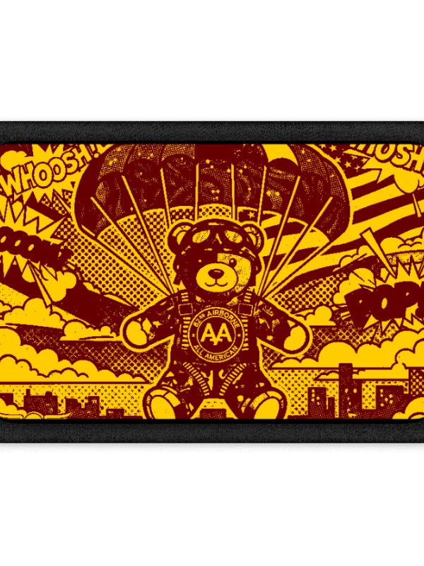 Airborne All American Bear Embroidered Patch product image (1)
