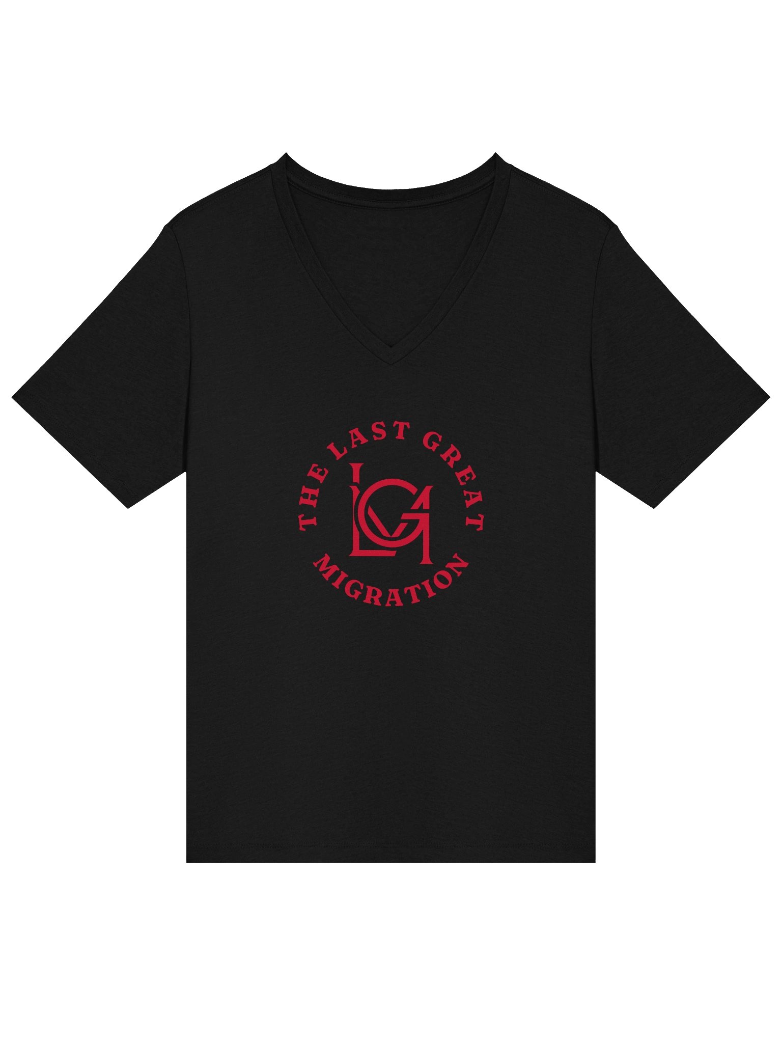 The Emblem V Neck (Women's, Red Logo) product image (1)