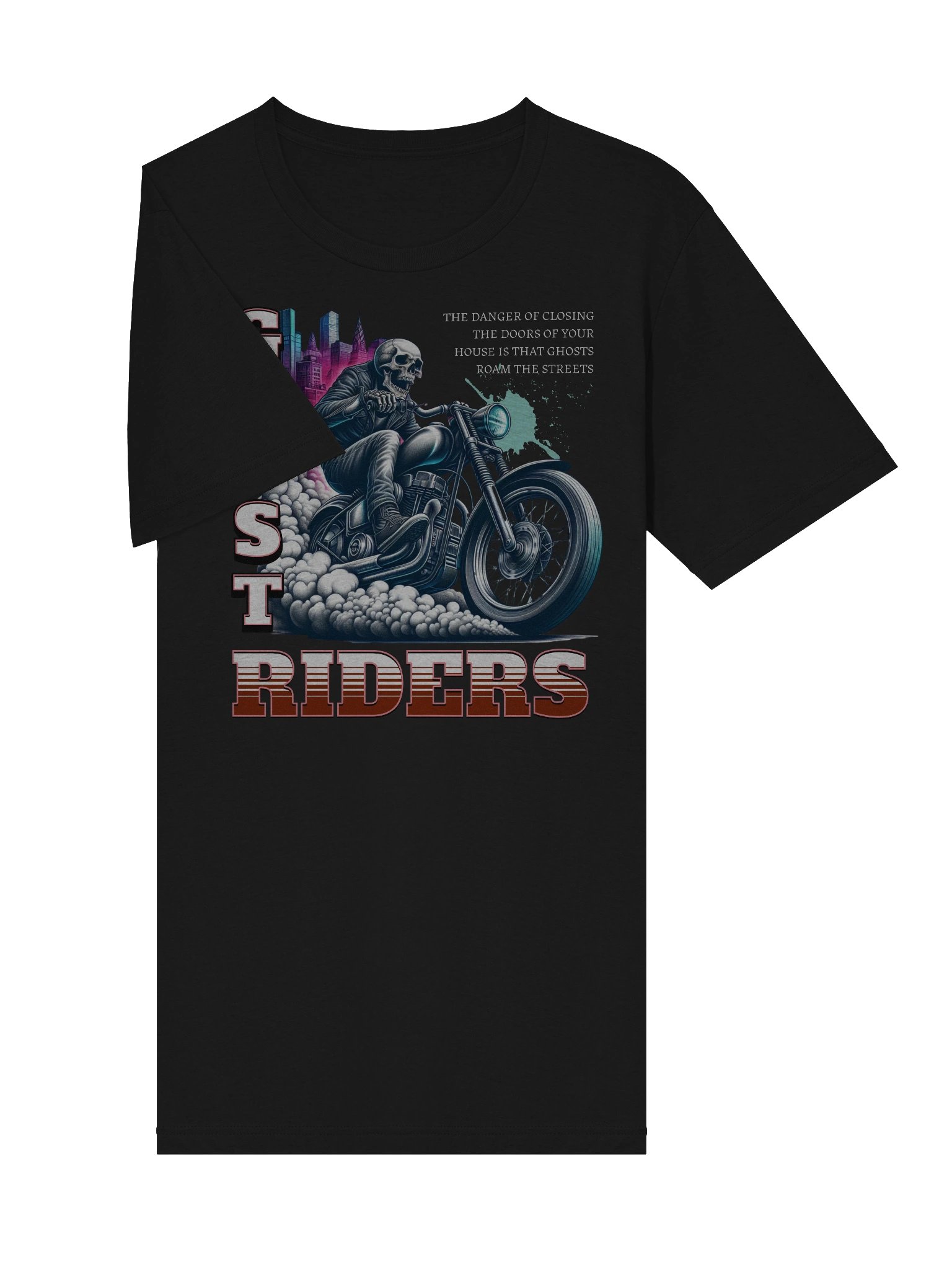 Bold Ghost Rider Skull Graphic T-Shirt for Everyday Wear product image (41)