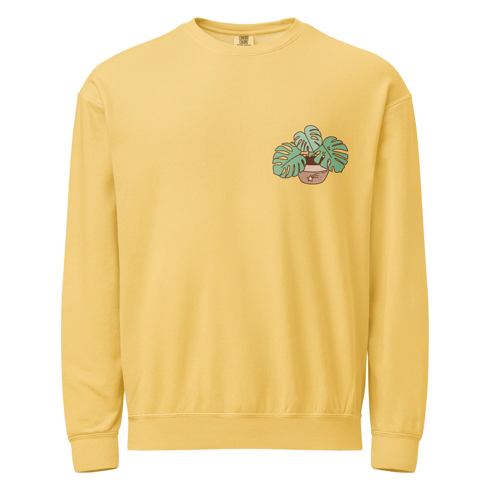 Monstera Plant Crewneck | Retro 70s Botanical Sweatshirt product image (1)