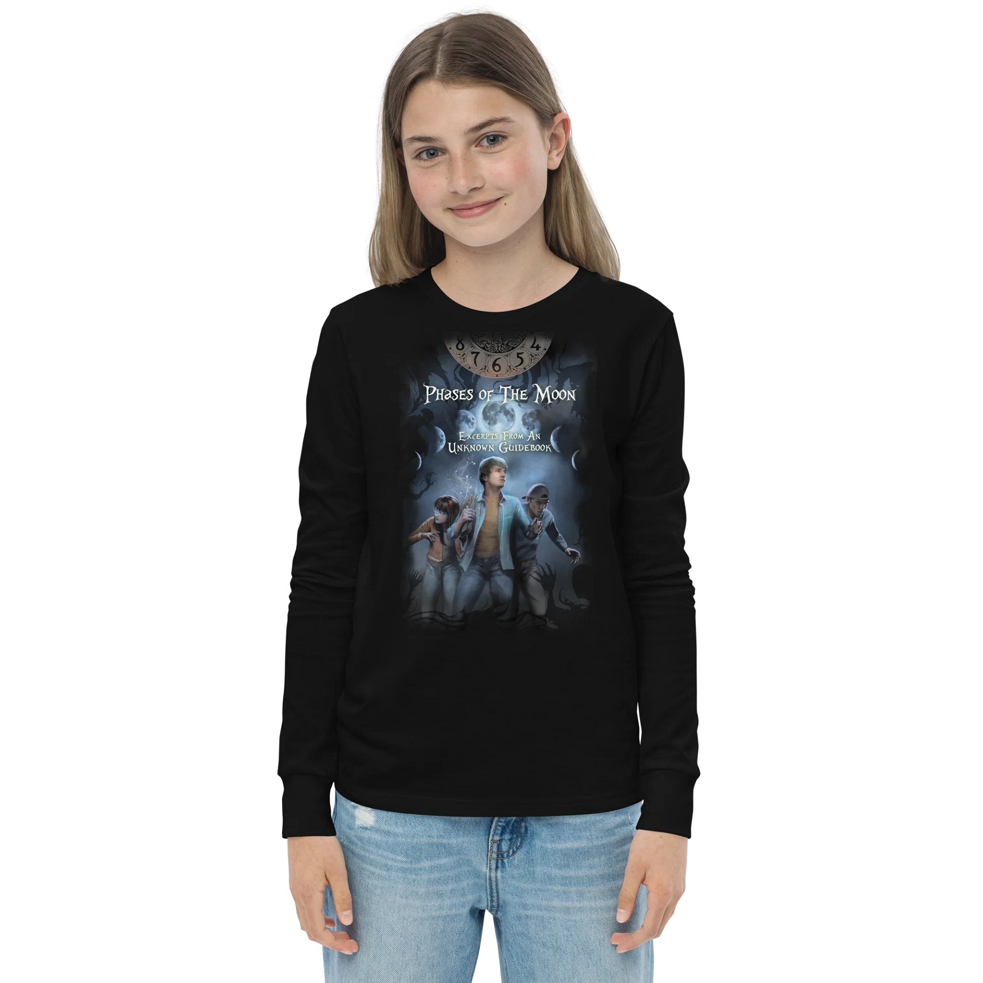 Phases of the Moon - Bella+Canvas Youth Long Sleeve T-Shirt product image (1)