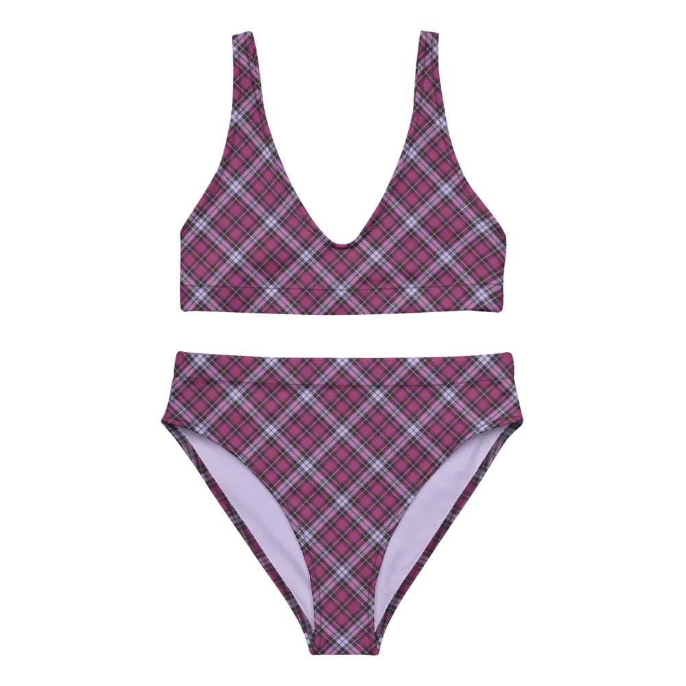 Bright Purple Plaid Bikini product image (2)