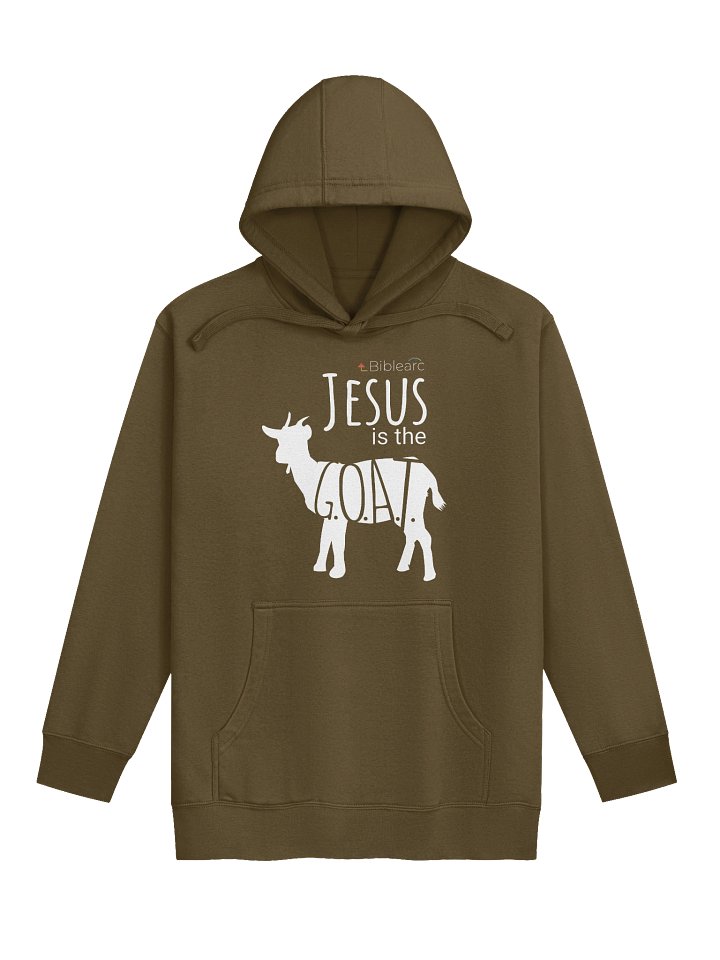Jesus is the G.O.A.T. Hoodie (Dark Colors) product image (1)