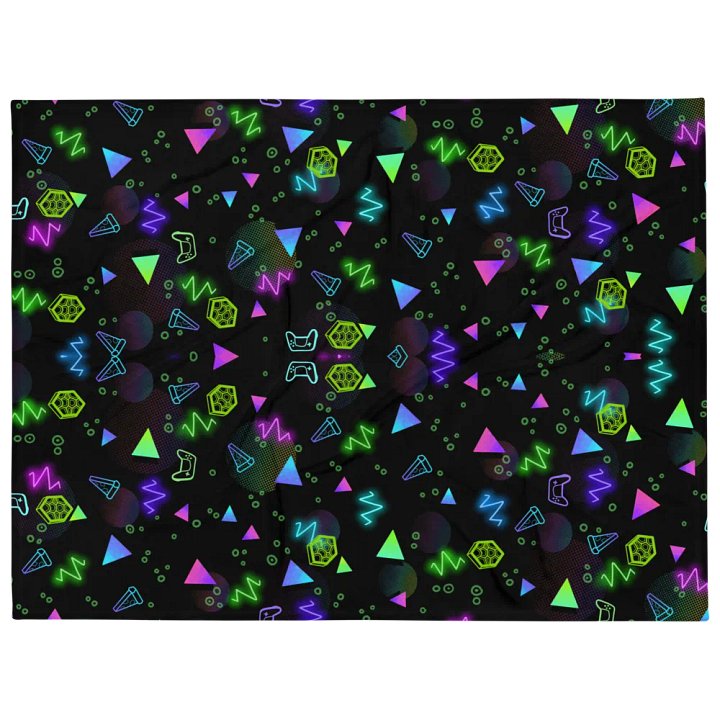 90s Arcade Vibes - Throw Blanket product image (2)