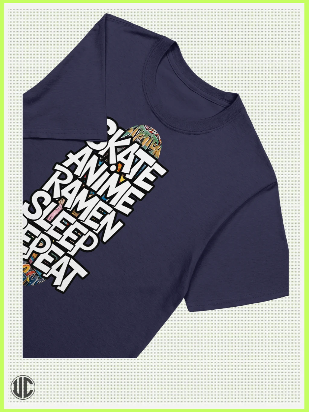 Skate Anime Ramen Sleep Repeat T-Shirt product image (2)